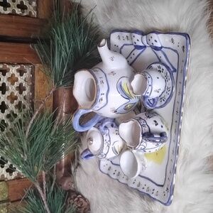 Miniature Ceramic Tea Set